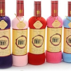Wine Bottle Shaped Bath Towel